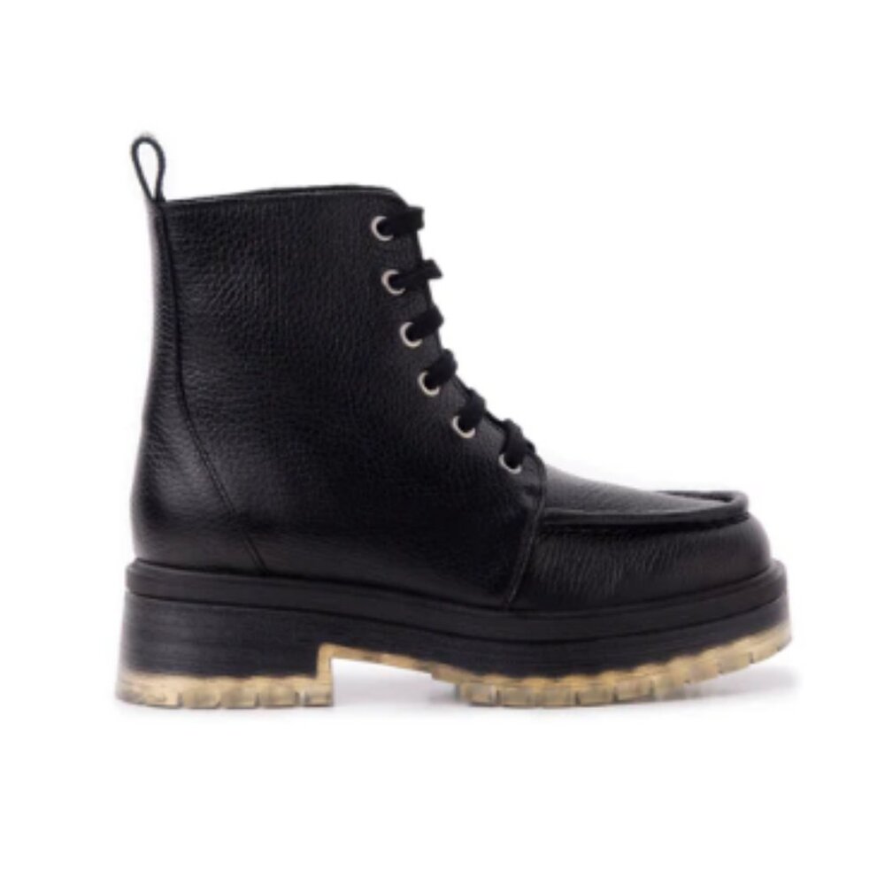 L'Intervalle Sterling Black Leather Boots Sz40 NEW!